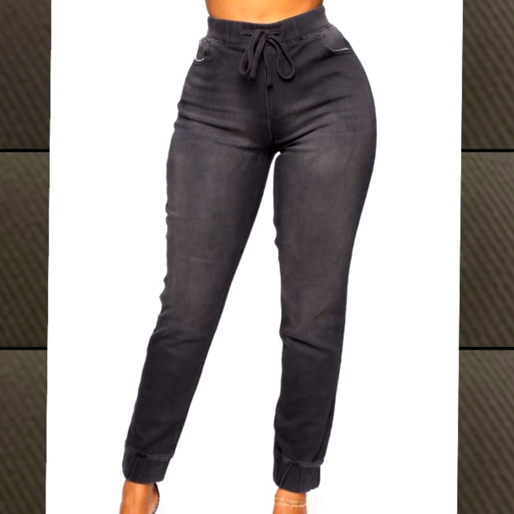 Fashion Nova Denim Joggers Jeans size 2X